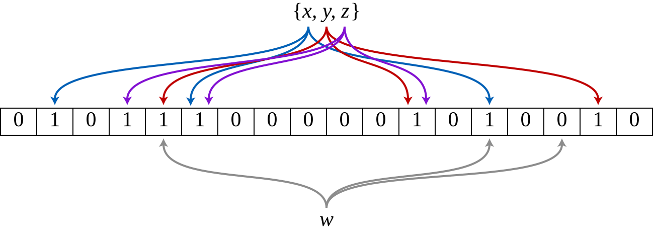 Bloom Filter Bit Vector